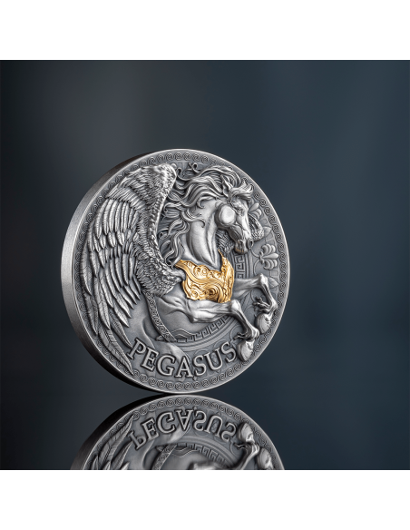 PEGASUS The Great Greek Mythology Pièce 1 Oz Argent 1000 Francs Cameroun 2024 - Coins & More - Cameroun
