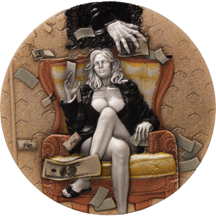 GREED Sin City Serie 2 Oz Moneta d'Argento 2000 Franchi Camerun 2025 - Coins & More - Camerun