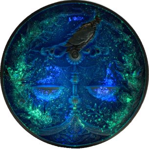 LIBRA Dodici Segni Zodiacali 5 Oz UV Moneta d'Argento 12$ Dollari Niue 2024 - Coins & More - Chad