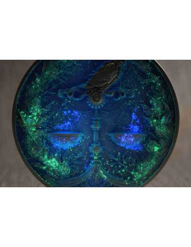 LIBRA Twelve Zodiac Signs 5 Oz UV Silver Coin 12$ Dollars Niue 2024 - Coins & More - Chad
