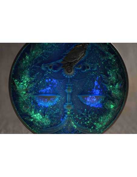 LIBRA Twelve Zodiac Signs 5 Oz UV Silver Coin 12$ Dollars Niue 2024 - Coins & More - Chad