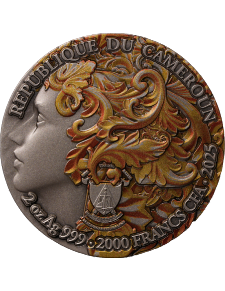 FRIGG Bendición Nórdica Moneda de Plata de 2 Oz 2000 Francos Camerún 2025 - Coins & More - Camerún