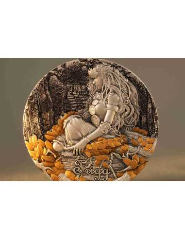 FRIGG Nordischer Segen 2 Oz Silbermünze 2000 Francs Kamerun 2025 - Coins & More - Kamerun