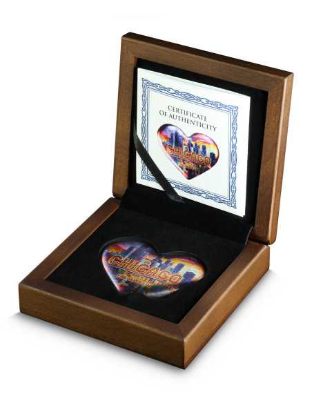 CHICAGO HEART ANA Edición 5 Oz Premium Silver Cast Bar 2024 - Coins & More - Plata