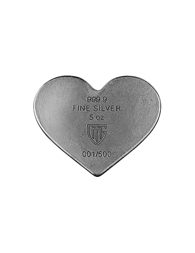 CHICAGO HEART ANA Edición 5 Oz Premium Silver Cast Bar 2024 - Coins & More - Plata