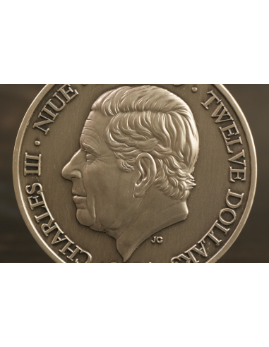 ESCORPIO Doce Signos del Zodiaco 5 Oz UV Moneda de Plata 12$ Dólares Niue 2024 - Coins & More - Chad