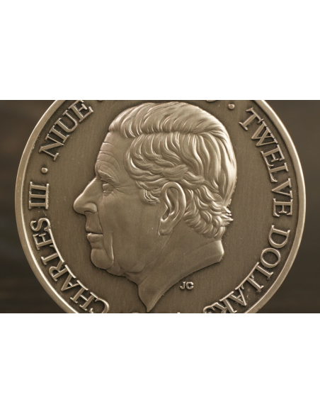 ESCORPIO Doce Signos del Zodiaco 5 Oz UV Moneda de Plata 12$ Dólares Niue 2024 - Coins & More - Chad