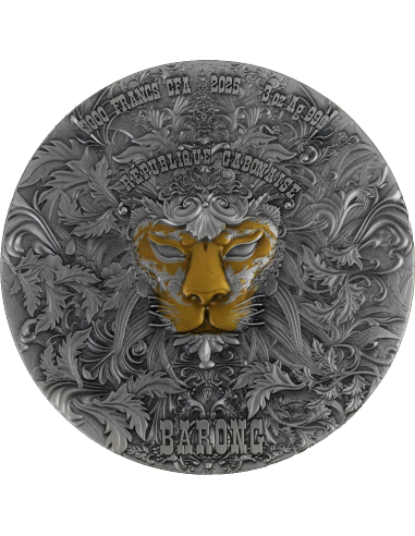 BARONG UND RANGDA Gut gegen Böse 3 Oz Silbermünze 3000 Francs CFA Gabun 2025 - Coins & More - Gabon