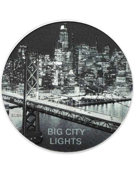 SAN FRANCISCO Big City Lights 1 Oz Silbermünze 5$ Cook Islands 2024 - Coins & More - Cookinseln