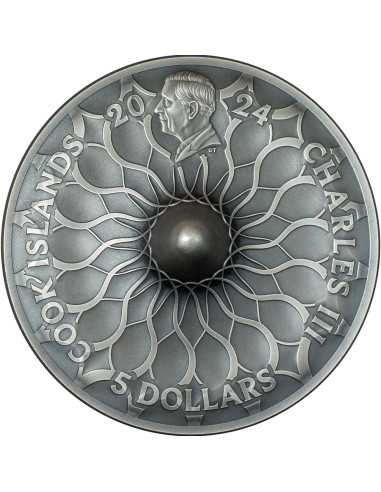 MONETA D'ARGENTO DA 1 OZ 5$ Isole Cook 2024 - Coins & More - Isole Cook