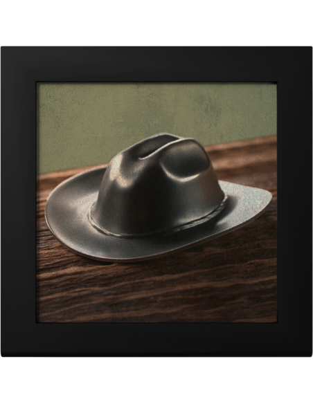 COWBOY HAT 1 Oz Silver Coin 5$ Islas Cook 2024 - Coins & More - Islas Cook