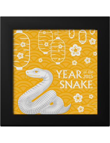 NIMBLE GILDED SNAKE Anno Lunare 1 Oz Moneta d'Argento 1000 Togrog Mongolia 2025 - Coins & More - Mongolia