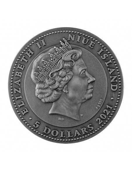 CORAL REEF 2 Oz Silver Coin 5$ Dollars Niue 2021 - Coins & More - Niue