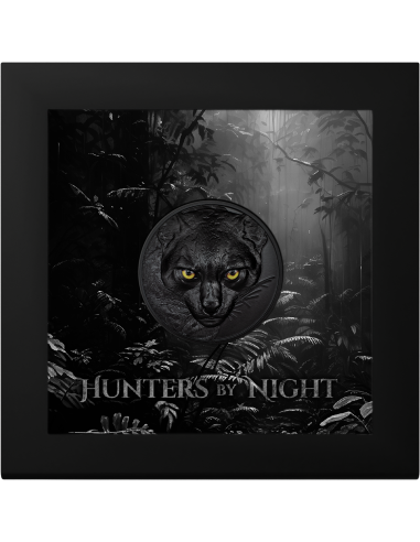 OCELOT Hunters By Night 2 Oz Silver Coin 10$ Palau 2024 - Coins & More - Palau