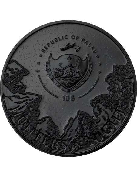 OCELOT Hunters By Night 2 Oz Silver Coin 10$ Palau 2024 - Coins & More - Palau