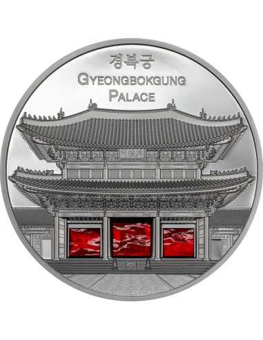 GYEONGBOKGUNG PALACE Tiffany Art Metropolis 5 Oz Silbermünze 25$ Palau 2024 - Coins & More - Palau