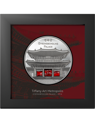 GYEONGBOKGUNG PALACE Tiffany Art Metropolis 5 Oz Silbermünze 25$ Palau 2024 - Coins & More - Palau