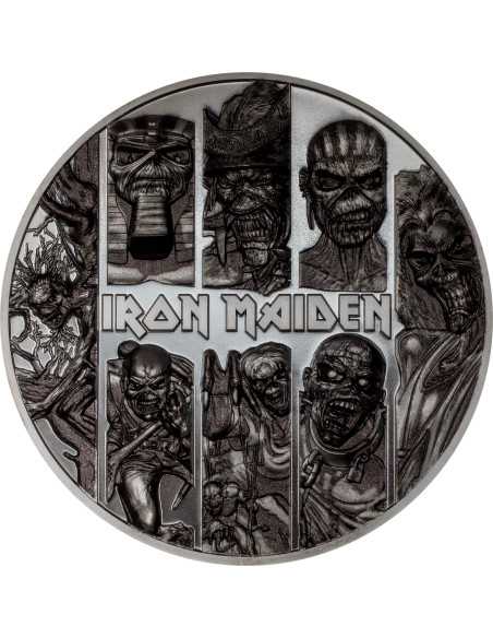 EDDIE Iron Maiden 3 Oz Silver Coin 20$ Cook Islands 2024 - Coins & More - Îles Cook