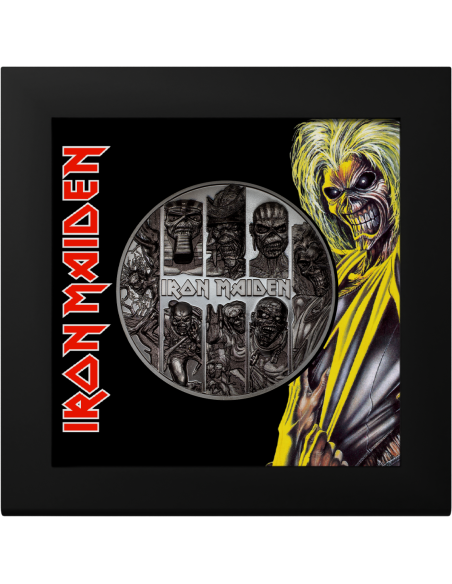 EDDIE Iron Maiden 3 Oz Moneda de Plata 20$ Islas Cook 2024 - Coins & More - Islas Cook