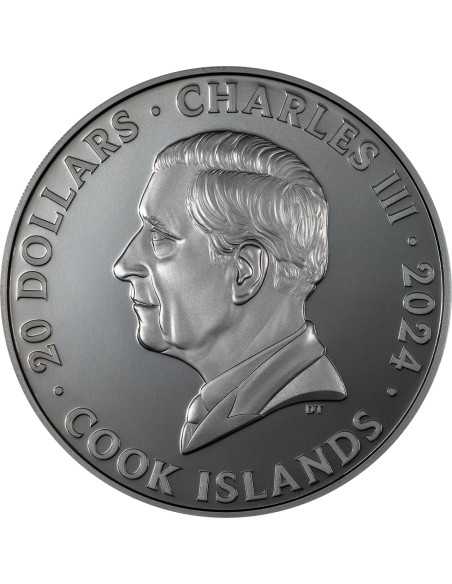 EDDIE Iron Maiden 3 Oz Moneda de Plata 20$ Islas Cook 2024 - Coins & More - Islas Cook