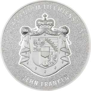 RHINE VALLEY 100 Anni Franco Svizzero 2 Oz Moneta d'Argento 10 Franchi Liechtenstein 2024 - Coins & More - Europa 2