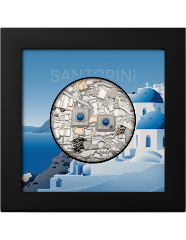 SANTORINI Bucket List Moneda de Plata de 5 Oz 25$ Islas Cook 2024 - Coins & More - Islas Cook