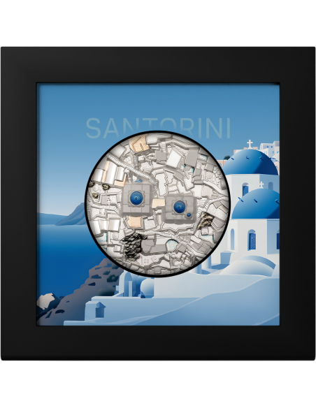 SANTORINI Bucket List 5 Oz Silver Coin 25$ Cook Islands 2024 - Coins & More - Îles Cook