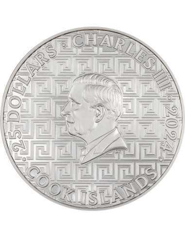 SANTORINI Bucket List 5 Oz Silbermünze 25$ Cook Islands 2024 - Coins & More - Cookinseln