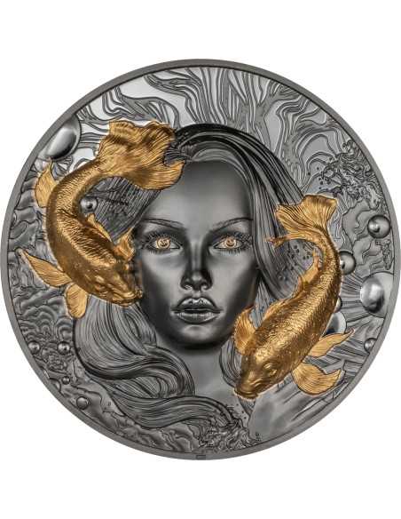 AMPHITRITE Göttin des Wassers 2 Oz Silbermünze 10$ Palau 2024 - Coins & More - Palau