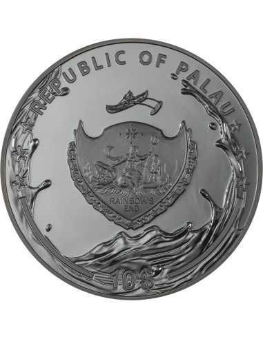 AMPHITRITE Goddess of Water 2 Oz Silver Coin 10$ Palau 2024 - Coins & More - Palau