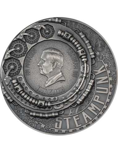 CARNIVAL Steampunk 3 Oz Silbermünze 20$ Cook Islands 2024 - Coins & More - Cookinseln