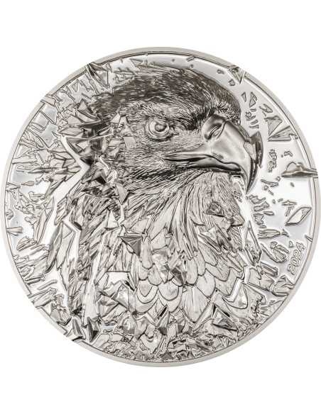 BALD EAGLE Silver Burst 3 Oz Moneda de Plata 20$ Islas Cook 2024 - Coins & More - Islas Cook