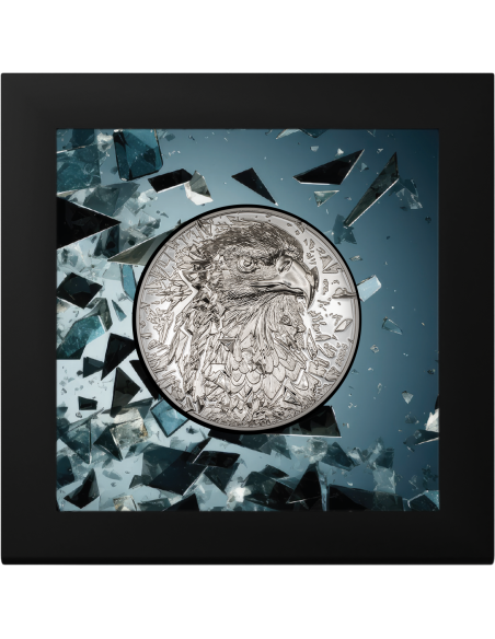 BALD EAGLE Silver Burst 3 Oz Moneda de Plata 20$ Islas Cook 2024 - Coins & More - Islas Cook
