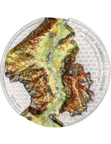 RHINE VALLEY 100 Anni Franco Svizzero 1 Kg Moneta d'Argento 100 Franchi Liechtenstein 2024 - Coins & More - Europa