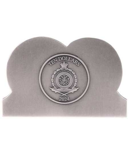 LA CREAZIONE DI ADAM ED EVE Le Porte del Paradiso Moneta d'Argento da 5 Oz 10$ Niue 2024 - Coins & More - Niue