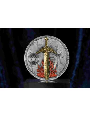 SAINT URIEL Erzengel 2 Oz Antike Silbermünze 2000 Francs Kamerun 2025 - Coins & More - Kamerun