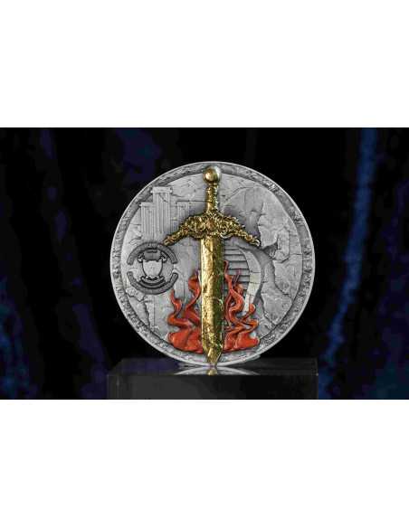 SAINT URIEL Erzengel 2 Oz Antike Silbermünze 2000 Francs Kamerun 2025 - Coins & More - Kamerun