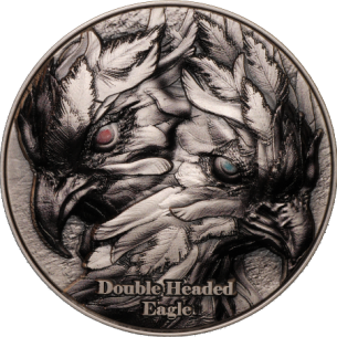 DOBLE ÁGUILA 2 Oz Plata Antigua y 11.5 Oz Cobre Moneda 2000 Francos Camerún 2025 - Coins & More - Camerún