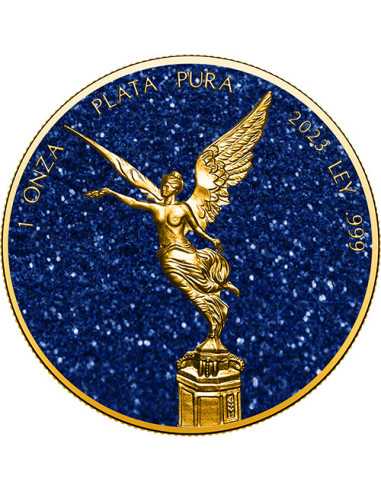 ZAFIRO Piedras Preciosas Libertad 1 Oz Moneda de Plata México 2023 - Coins & More - Mexico