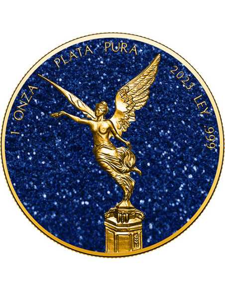 SAPPHIRE Edelsteine Libertad 1 Oz Silbermünze Mexiko 2023 - Coins & More - Mexiko