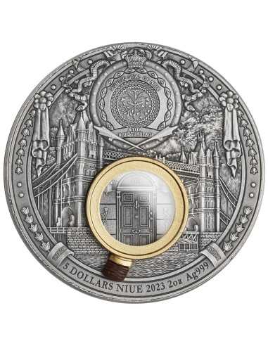 A STUDY IN SCARLET Sherlock Holmes Moneta d'argento da 2 Oz 5$ Niue 2023 - Coins & More - Niue