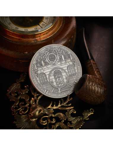 A STUDY IN SCARLET Sherlock Holmes Moneta d'argento da 200 g 15$ Niue 2024 - Coins & More - Niue
