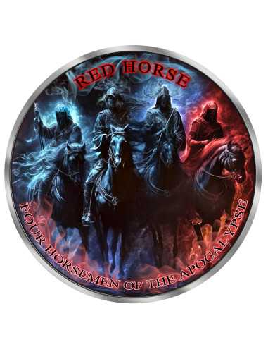 RED HORSE Quattro Cavalieri dell'Apocalisse Moneta d'Argento da 1 Oz 5$ Canada 2024 - Coins & More - Canada