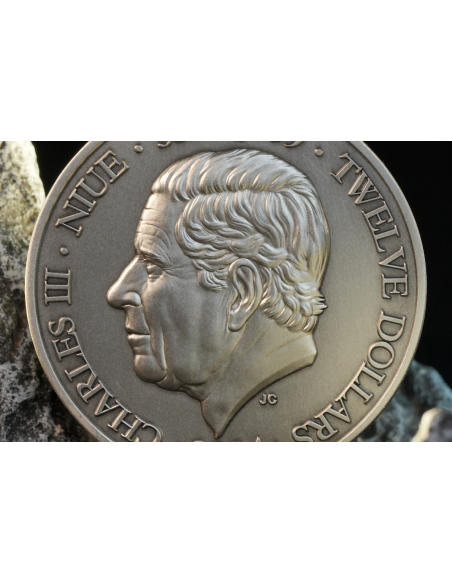 SAGITARIO Doce Signos del Zodiaco 5 Oz UV Moneda de Plata 12$ Dólares Niue 2024 - Coins & More - Chad
