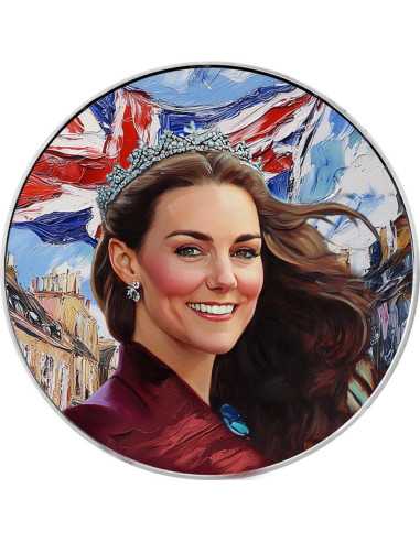 PRINCESA KATE Elegancia en el Arte Moneda de Plata de 1 Oz 1$ USA 2024 - Coins & More - Usa