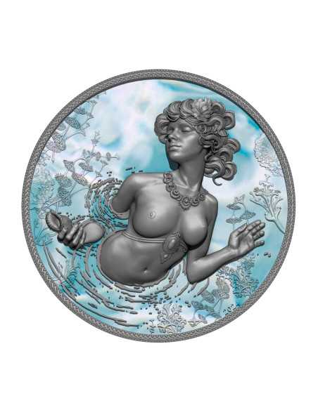 GEBURT DES APHRODITE 2 Oz Silbermünze 2000 Francs CFA Kamerun 2024 - Coins & More - Kamerun