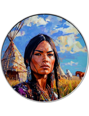SACAJAWEA Elegance in Art 1 Oz Silver Coin 1$ USA 2024 - Coins & More - Usa