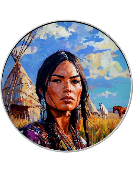 SACAJAWEA Elegance in Art 1 Oz Silver Coin 1$ USA 2024 - Coins & More - Usa