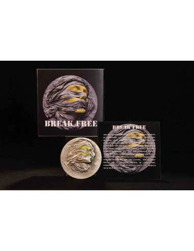 BREAK FREE 2 Oz Glow in Dark Moneda de Plata Antigua 2000 Francos Camerún 2025 - Coins & More - Camerún