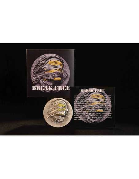 BREAK FREE 2 Oz Glow in Dark Moneda de Plata Antigua 2000 Francos Camerún 2025 - Coins & More - Camerún